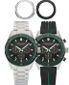 BSS SS Case with interchangeable top ring Black Dial SS Bracelet and Black Silicone Strap.png
