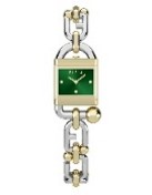 Mianuvola Square Silver & Yellow Gold case & bracelet - Green dial.jpg