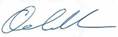 A signature of a person  Description automatically generated
