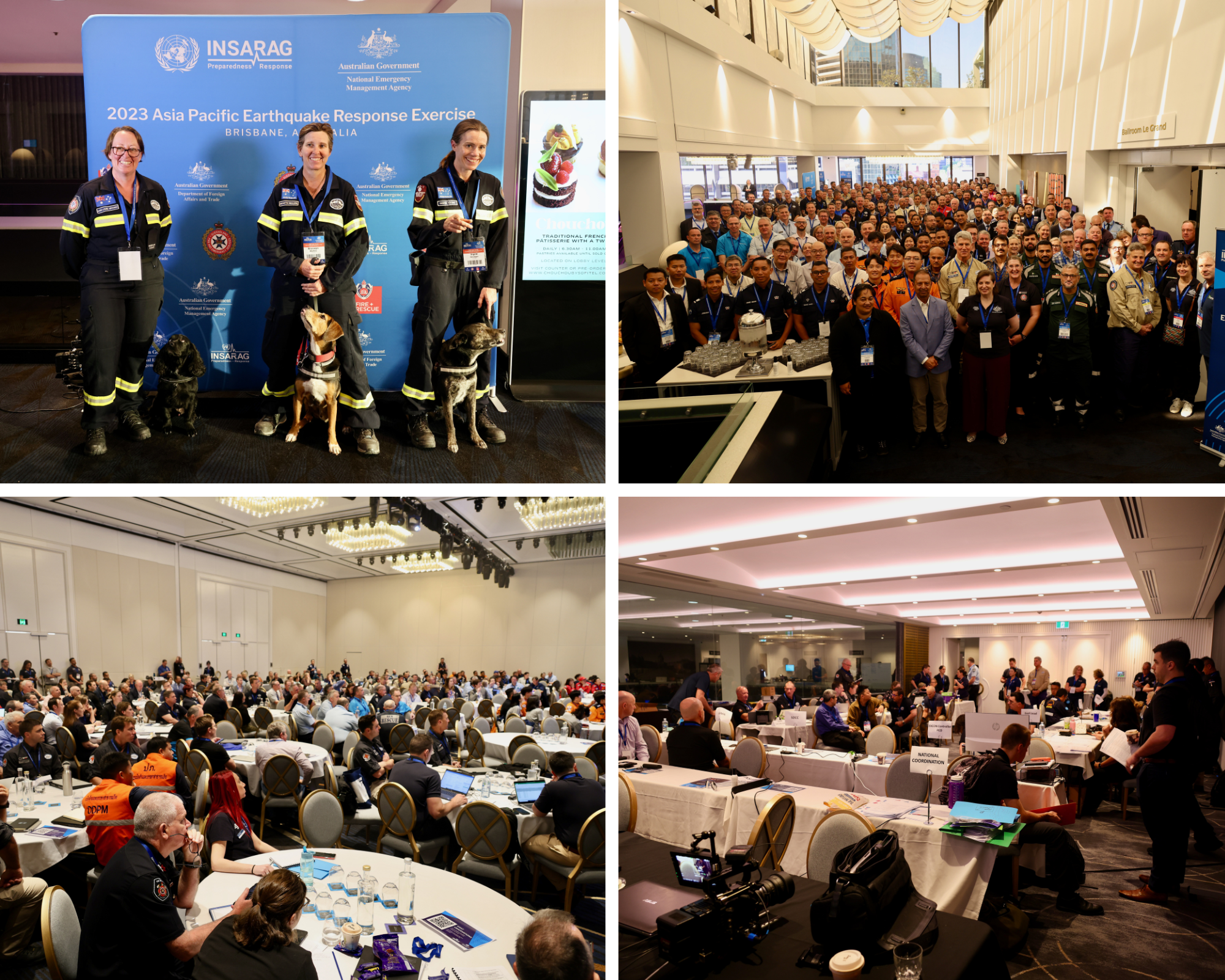 Photo of Exercise Aurora 2023, Photo of delegates and the conference space