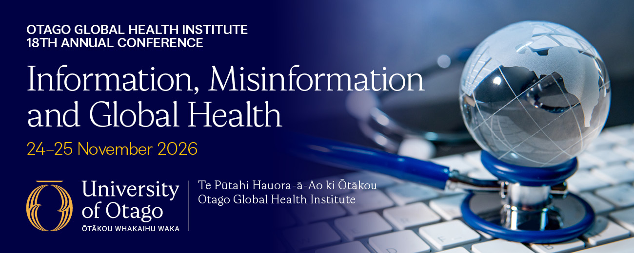 Otago Global Health Institute banner.