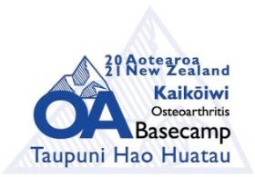 2021 Aotearoa New Zealand Kaikōiwi Osteoarthritis Basecamp logo