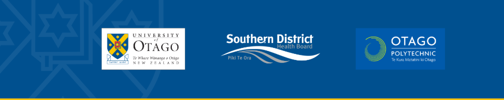 University of Otago campus at night.