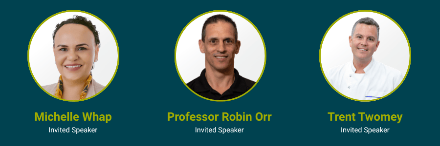 Michelle Whap, Professor Robin Orr and Trent Twomey