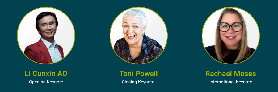 Li Cunxin AO, Toni Powell and Rachael Moses