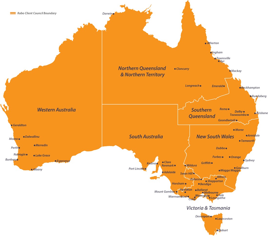 Rabobank Australia Rabobank Branch Map