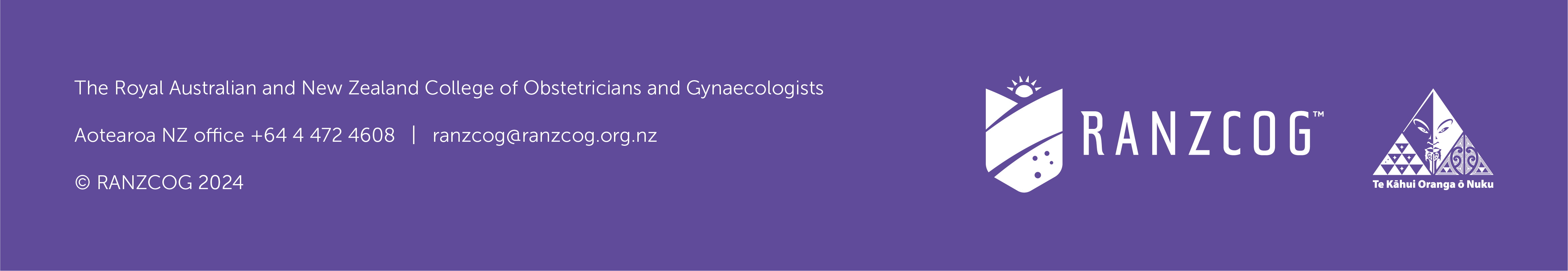 RANZCOG Aotearoa New Zealand 2025 Annual Scientific Meeting