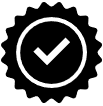 Badge Tick with solid fill