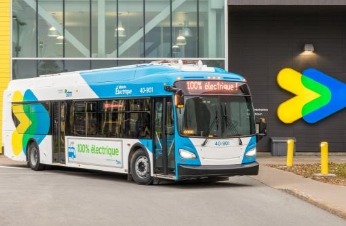 STM bus parked on a sunny day