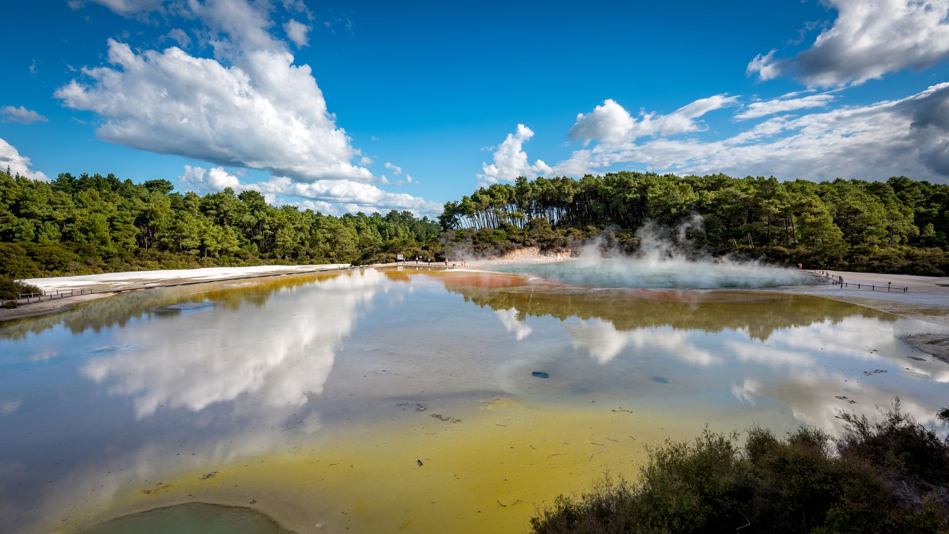 Volcanic geothermal landscape