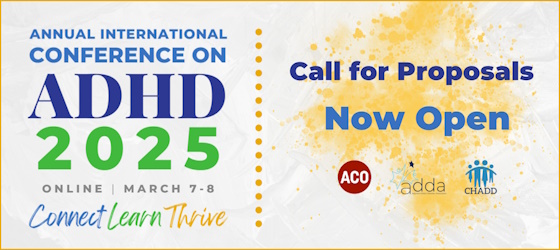 ADHD2025 Online Call for Proposals