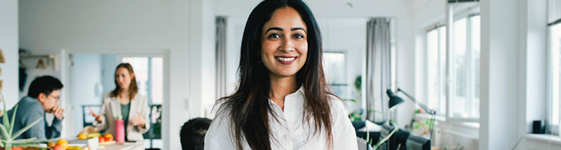 Professional woman smiling