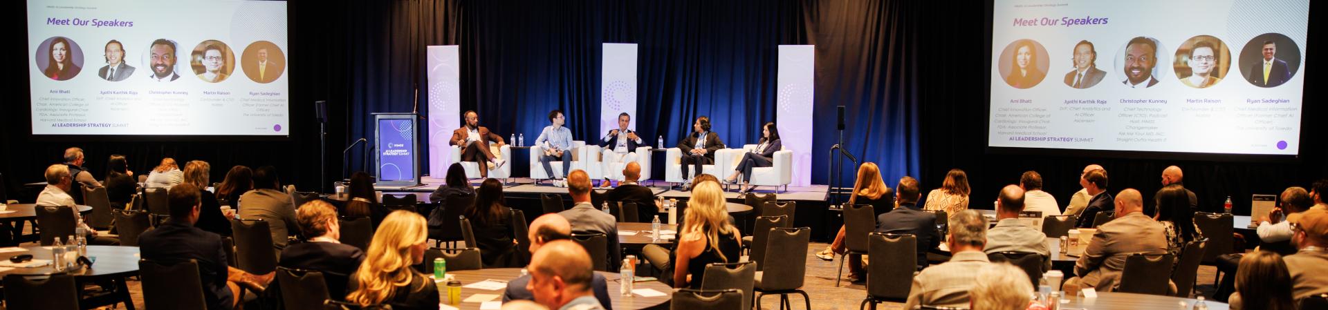 AI in Healthcare Forum - Healthcare professionals collaborating with technology