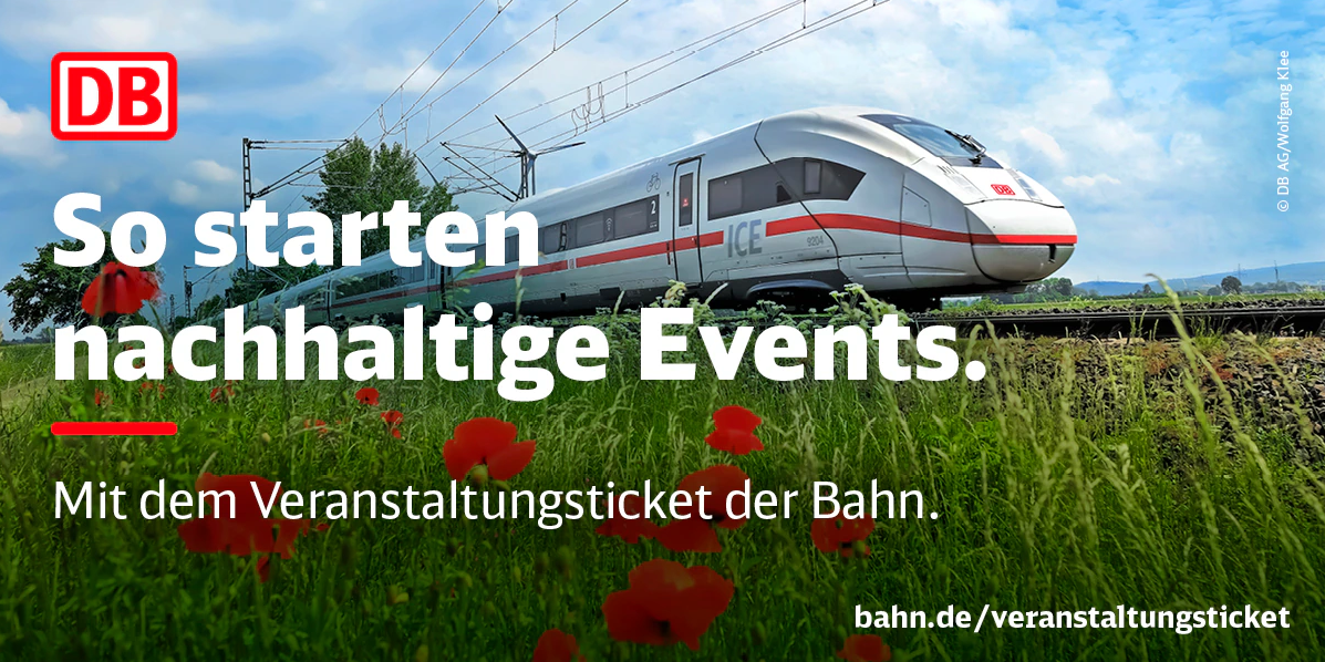 Mit dem Veranstaltungsticket der Bahn