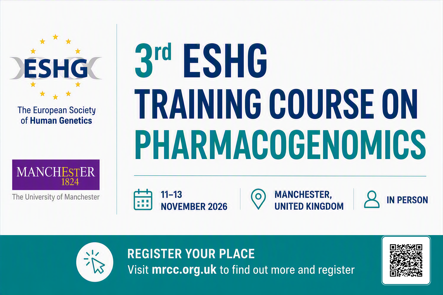 3rd ESHG Training Course on Pharmacogenomics