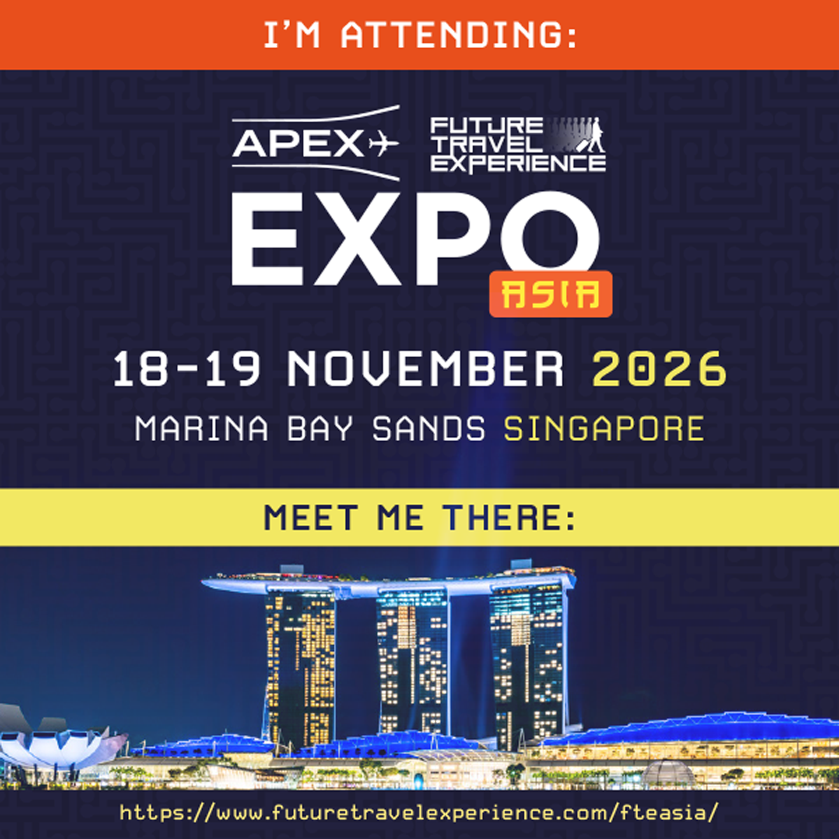 FTE Asia 2026 I'm attending social graphic