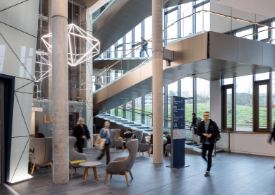 Image of the foyer area in the teaching and learning centre