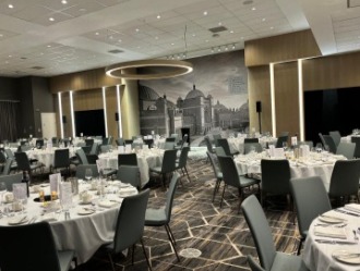 Photo of a conference dinner in the Great Hall