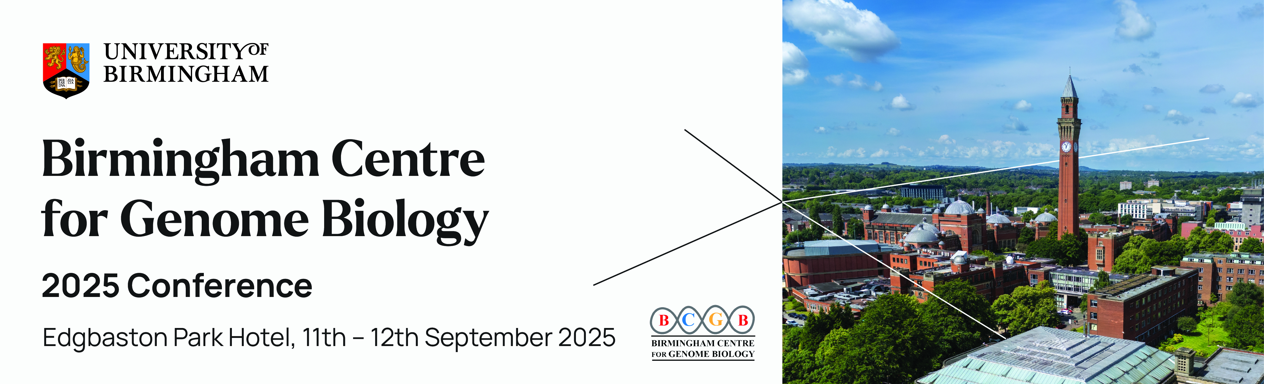 Birmingham Centre for Genome Biology 2025 Conference Edgbaston Park hotel 11th - 12th September 2025