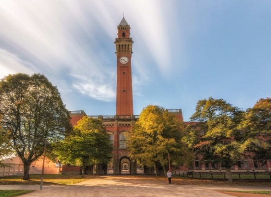 Photo of the Old Joe clock tower at the University of Birmingham