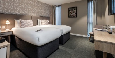 Image of a bedroom at Edgbaston Park Hotel