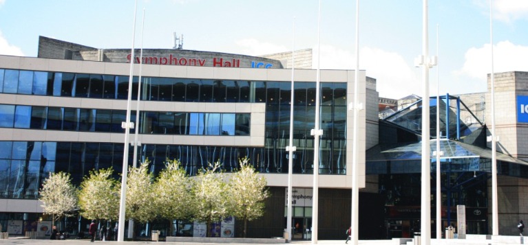 Image of the symphony hall, birmingham