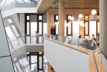 Image of the inside of the Teaching and Learning Centre