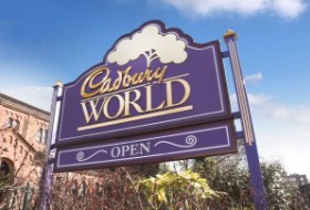 Image of the 'Cadbury World' Sign