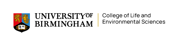 University of birmingham, College of Life of enviromental sciences logo