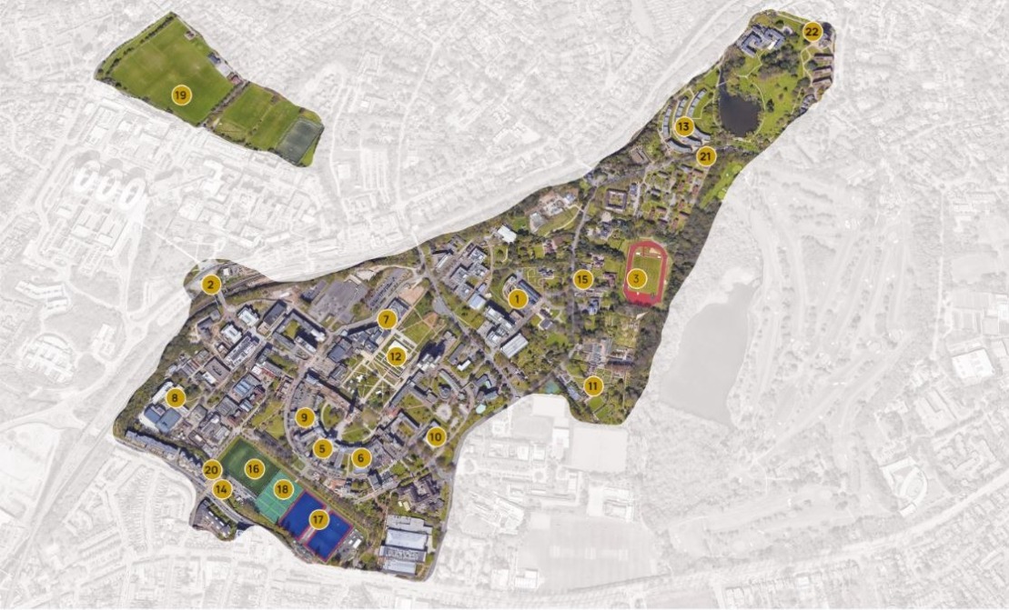 Photo of University of Birmingham Campus Map