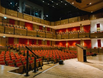 Photo of the Bramall Concert Hall seating